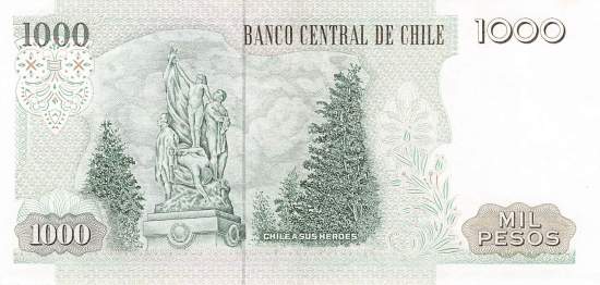 1000 Pesos p154c Chile 1984